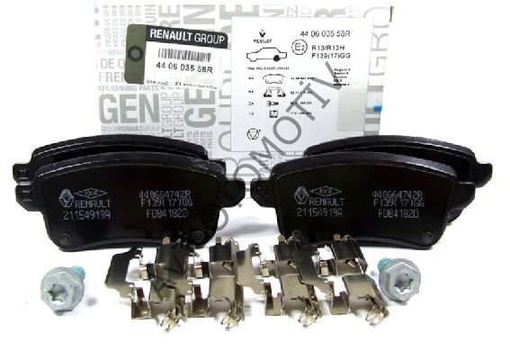 ARKA FREN BALATASI MEGANE III 440601416R, 440604694R, 440603734R