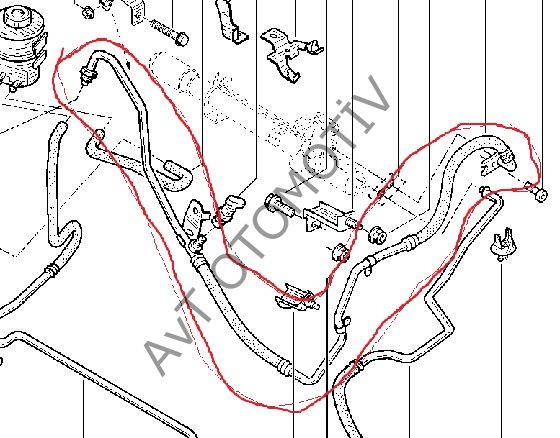 Renault Laguna 2 Direksiyon Hortumu - 8200056563 - 8200532435 - 8200701252