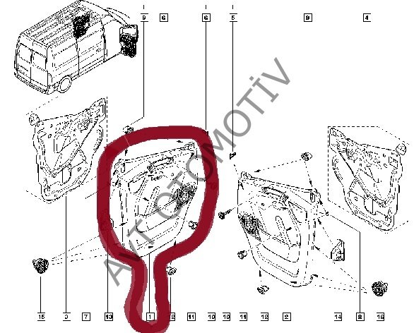 SOL ON KAPI DOSEMESI MASTER III 809012510R, 8200729416